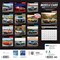 American Muscle Cars OFFICIAL | 2026 12 x 24 Inch (Hanging) Monthly Square Wall Calendar | Foil Stamped Cover
